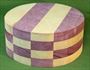 Bowl #470 - Purpleheart & Yellowheart Checkerboard Segmented Bowl Blank ~ 8 x 3 1/2 ~ $47.99